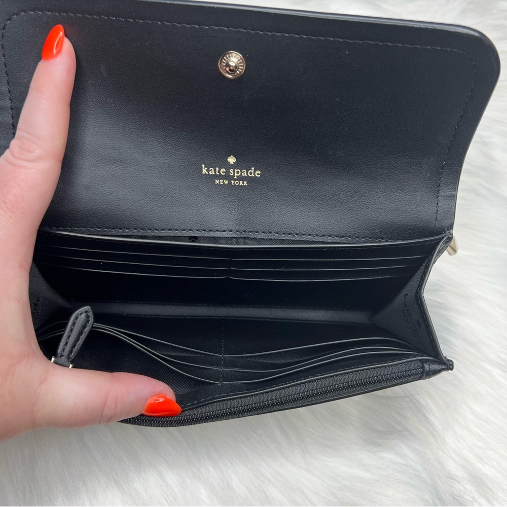 Kate Spade Rosie Flap Wallet - Black - Picture 4 of 13